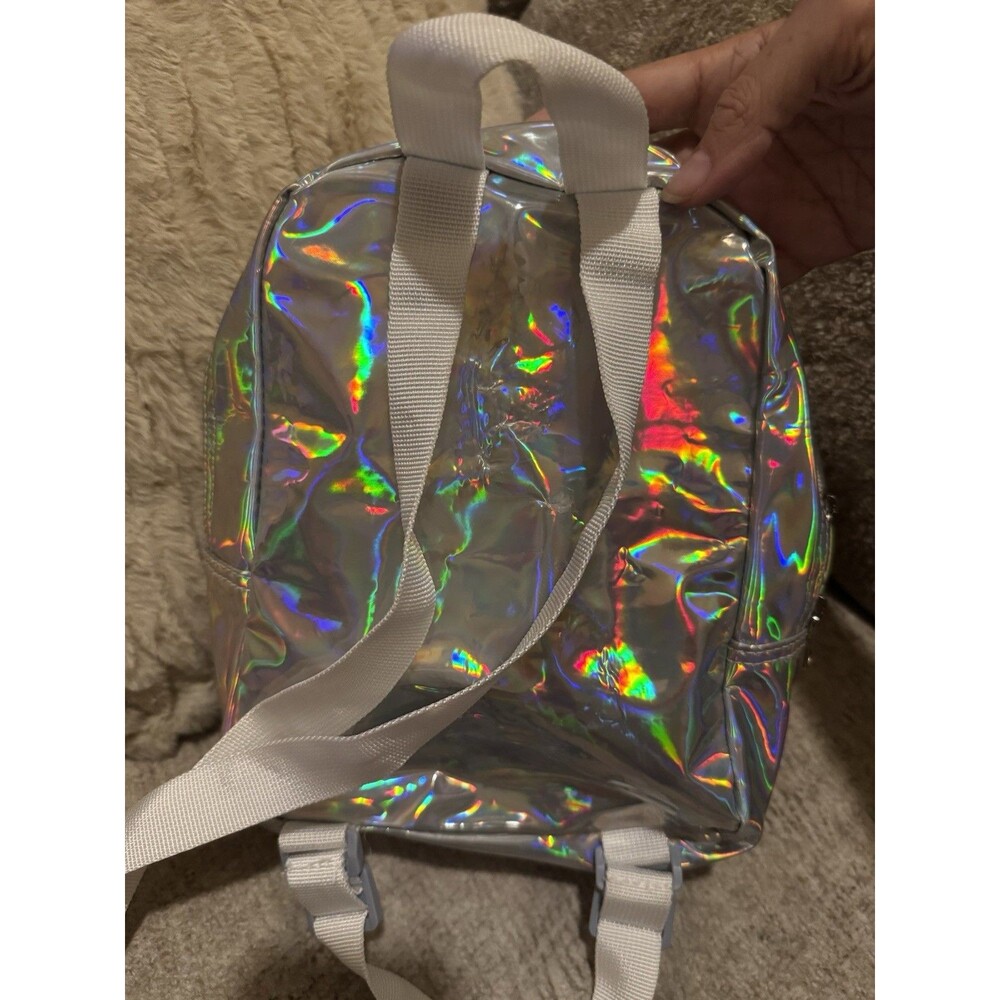Dickies | Silver Iridescent Holographic Mini Festival Backpack - Picture 2 of 3
